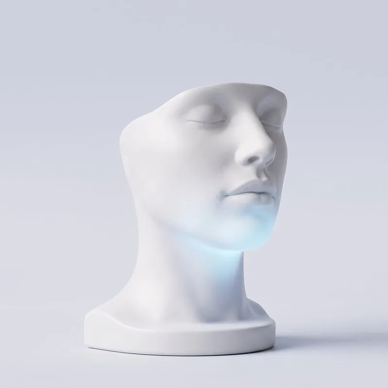 Under the chin